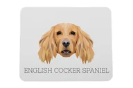 Podkładki pod mysz - Cocker spaniel angielski podkładka geometryczny Art-Dog - miniaturka - grafika 1