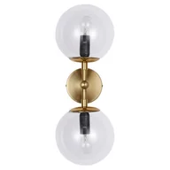 Lampy ścienne - Nowoczesna, złota lampa ścienna LP-002/2W TRANSP. z serii DORADO - miniaturka - grafika 1