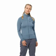 Kurtki damskie - Damska bluza polarowa Jack Wolfskin PRELIGHT FZ W elemental blue - XS - miniaturka - grafika 1