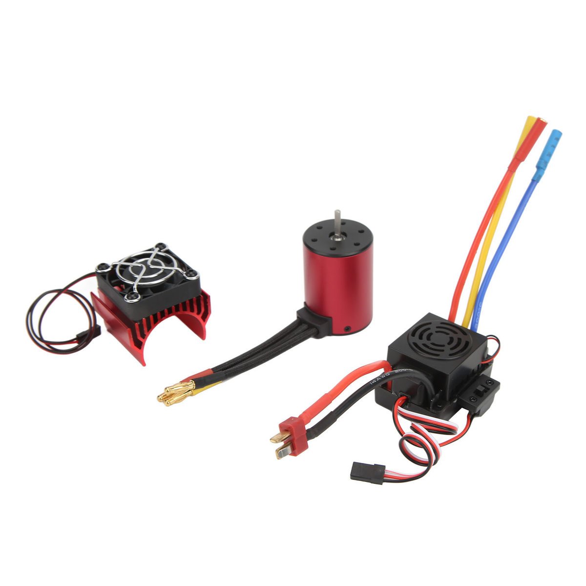 Silnik bezszczotkowy wodoodporny S3650 3900KV 60A, regulator bezszczotkowy T