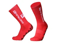 Piłka nożna - Skarpety Piłkarskie Antypoślizgowe FS 39-45 - Czerwone - miniaturka - grafika 1