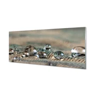 Tablice i flipcharty - Nowoczesny panel  Krople makro materiał 125x50 cm - miniaturka - grafika 1