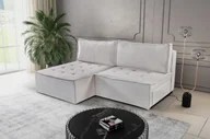 Narożniki - Sofa w kształcie L mini BOHOO narożnik tkanina Raven jasnobeżowy lewy - miniaturka - grafika 1