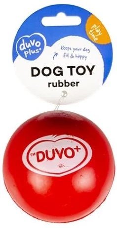 DUVO+ ZABAWKA GUMOWA PIŁKA 6,5cm MIX KOLOR 10154