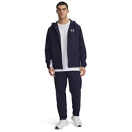 Spodnie męskie - Męskie spodnie casual tkaninowe Under Armour UA Rival Woven Windbreaker Pant - granatowe - miniaturka - grafika 1