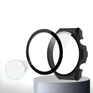 Etui ochronne 2w1 nakładka z szkłem Alogy do Xiaomi Mi Watch S1 Global Czarne - Akcesoria do smartwatchy - miniaturka - grafika 9