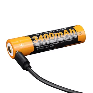 Fenix - Akumulator Li-ion 18650 3400mAh 3,6V - USB - ARB-L18U-3400 - Latarki - akcesoria - miniaturka - grafika 1