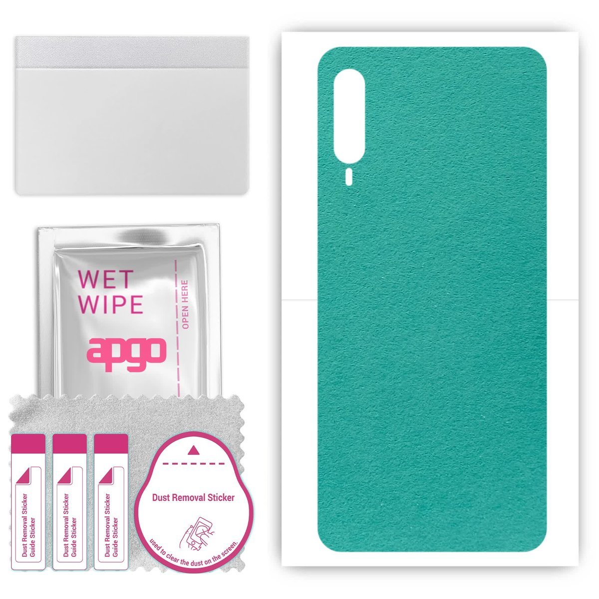 Folia naklejka skórka strukturalna na TYŁ Zamsz do HTC Desire 22 Pro - Zamsz Miętowy - apgo SKINS