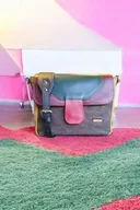 Torebki damskie - Kolorowa torebka damska listonoszka Skórzna - miniaturka - grafika 1