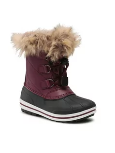 Buty dla dziewczynek - CMP Śniegowce Kids Anthilian Snow Boot Wp 30Q4594 Bordowy - grafika 1