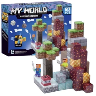 Klocki Magnetyczne Minecraft 87 Elementów Do Układania - Klocki - miniaturka - grafika 1