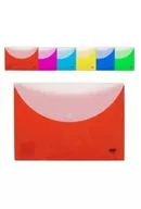 Teczki i skoroszyty - Teczka kopertowa A4 na zatrzask podwójna MIX - miniaturka - grafika 1