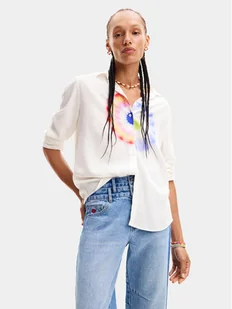 Desigual Koszula Ohm 24SWCW04 Biały Regular Fit - Koszule damskie - miniaturka - grafika 1