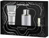 Zestawy kosmetyków męskich - Zestaw męski Montblanc Explorer Platinium Woda perfumowana 100 ml + Miniaturka Woda perfumowana 7.5 ml + Żel pod prysznic 100 ml (3386460148054) - miniaturka - grafika 1