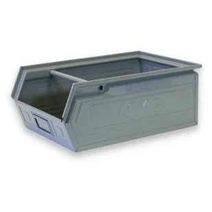 MARS Metalowy pojemnik - skośny, 400x300x200 mm 1204 - šedá - Pojemniki przemysłowe - miniaturka - grafika 1