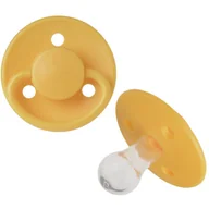 Smoczki uspokajające - Smoczek uspokajający okrągły silikonowy 6m+ Sunflower / Mininor - miniaturka - grafika 1