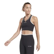 Biustonosze - Damski Stanik sportowy REEBOK RIE BRALETTE HT8055 – Czarny - miniaturka - grafika 1