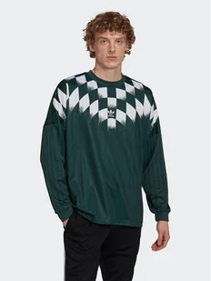 adidas Longsleeve Rekive Graphic HK7330 Zielony Loose Fit - Koszulki męskie - miniaturka - grafika 1