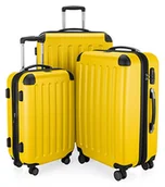 Walizki - HAUPTSTADTKOFFER - SPREE – twarda walizka na kółkach, 4 podwójne kółka, żółty, Koffer-Set, Walizka - miniaturka - grafika 1