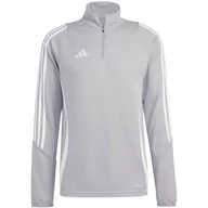 Bluzy męskie - Bluza męska adidas Tiro 24 Training Top szaro-biała IS1041 S - miniaturka - grafika 1