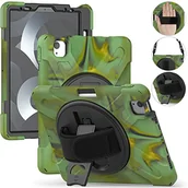 Etui do tabletów - Etui na iPad Pro 11 (2018/2020/2021/2022), wojskowe, wytrzymałe 3-odporne na uderzenia etui ochronne z paskiem na rękę, uchwytem na długopis i stojakiem kamuflażowym - miniaturka - grafika 1