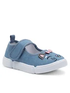 Buty dla dziewczynek - Nelli Blu Kapcie CF2459-1 Niebieski - miniaturka - grafika 1