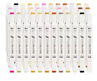 Rawmark Promarkery alkoholowe purePRO Portrait 36 kolorów - Przybory szkolne - miniaturka - grafika 1