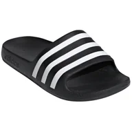 Buty dla chłopców - Kapcie dziecięce Adidas Adilette Aqua K Rozmiar butów (UE): 34 / Kolor: czarny/biały - miniaturka - grafika 1