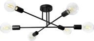 Lampy sufitowe - Lampa wisząca Orno SOLO 6P E27, lampa wisząca, max. 6x60W, czarna - miniaturka - grafika 1
