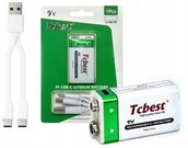 Ładowarki i akumulatory - Akumulator Li-ion Bateria 9v R9 1000mah Port Ładowania Usb-c Type-c Tcbest / Usb-c 9v - miniaturka - grafika 1