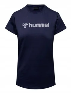 Y1246 Hummel Logo Koszulka Damska T-shirt L - Koszulki i topy damskie - miniaturka - grafika 1