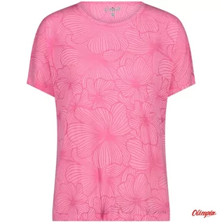 Koszulki i topy damskie - Koszulka damska CMP Campagnolo T-SHIRT - Pink Fluo 33N7976 - grafika 1