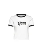 Koszulki i topy damskie - T-shirt Damski VANS Apple Boom Ringer Tee In White/Black VN000RCEYB21 L - miniaturka - grafika 1