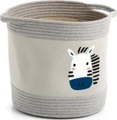 Pojemniki na zabawki - Zeller Dziecięcy kosz do przechowywania"Zebra", bawełna / poliester, 30x30 cm - miniaturka - grafika 1