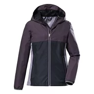 Kurtki i płaszcze dla dziewczynek - Killtec Dziewczęca kurtka funkcyjna z kapturem, pakowana, wodoszczelna KOS 166 GRLS JCKT, śliwka, 164, 38364-000 - miniaturka - grafika 1