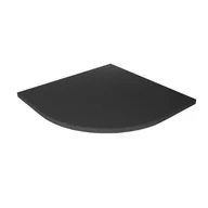 Brodziki prysznicowe - Brodzik półokrągły New Trendy Nex 90x90x3,5 konglomerat antracyt struktura B-0498 - miniaturka - grafika 1