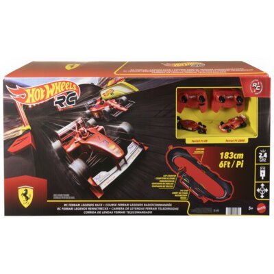 Tor Hot Wheels RC + 2 samochody Ferrari JTF40
