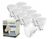 Żarówki LED - 10x Żarówka Led GU10 8W 6500K Biała Zimna 640lm 120° - miniaturka - grafika 1