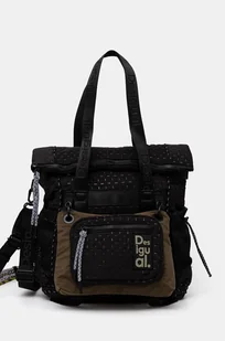 Desigual plecak MODULARIS TERMO VOYA damski kolor czarny duży gładki 24WAKY11 - Torebki damskie - miniaturka - grafika 1