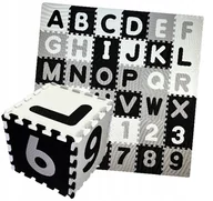 Maty edukacyjne - MATA EDUKACYJNA ALFABET PUZZLE PIANKOWE 180x180CM - miniaturka - grafika 1