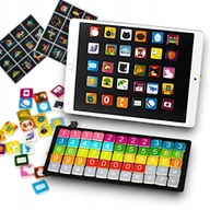 Tablice dla dzieci - TABLICA EDUKACYJNA MAGNETYCZNA ZABAWKA DLA DZIECI TABLET DREWNIANY PREZENT - miniaturka - grafika 1