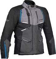 Odzież motocyklowa - Ixon, Eddas szara kurtka motocyklowa czarny niebieski, S - miniaturka - grafika 1