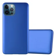 Etui i futerały do telefonów - Pokrowiec Do Apple iPhone 12 PRO MAX w METALLIC NIEBIESKI Etui TPU Silikon Obudowa Ochronny Case Cover Cadorabo - miniaturka - grafika 1