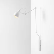 Lampy ścienne - Aldex 814C Kinkiet 1-Pł Aida Łamany Mniejszy Biały 814C - miniaturka - grafika 1