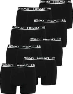 Bokserki męskie HEAD, 2-pak - Basic, bawełna stretch, jednokolorowe, czarne XL - Majtki męskie - miniaturka - grafika 1