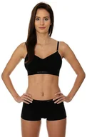 Bielizna sportowa damska - Brubeck Biustonosz Comfort Cotton czarny r. 75B (BR00012A) - miniaturka - grafika 1