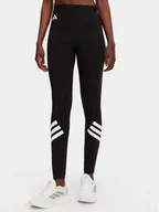 Spodnie damskie - adidas Legginsy Future Icons 3-Stripes JE0215 Czarny Slim Fit - miniaturka - grafika 1