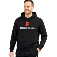 Bluzy męskie - Pierre Cardin Bluza Męska Dresowa Czarna z Kapturem Rozmiar XXL - miniaturka - grafika 1