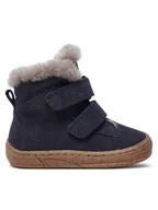 Buty dla chłopców - Froddo Kozaki Minni Suede G2110141-4 M Niebieski - miniaturka - grafika 1