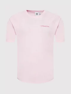 Koszulki sportowe męskie - T-Shirt Sports Club HF5672 Różowy Regular Fit - adidas - grafika 1